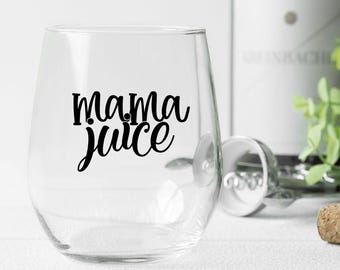 Copa de vino sin tallo Mama Juice – Un regalo único para mamá