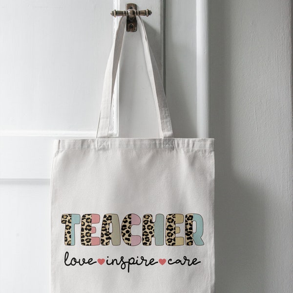 Durable canvas tote bag for educators/ Practical canvas tote bag for teachers/ Gift Idea For Teachers