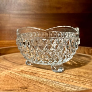 Vintage Indiana Glass footed candy dish