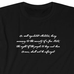 2nd amendment t-shirt