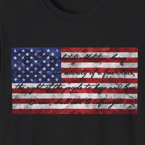 2nd Amendment - US flag t-shirt