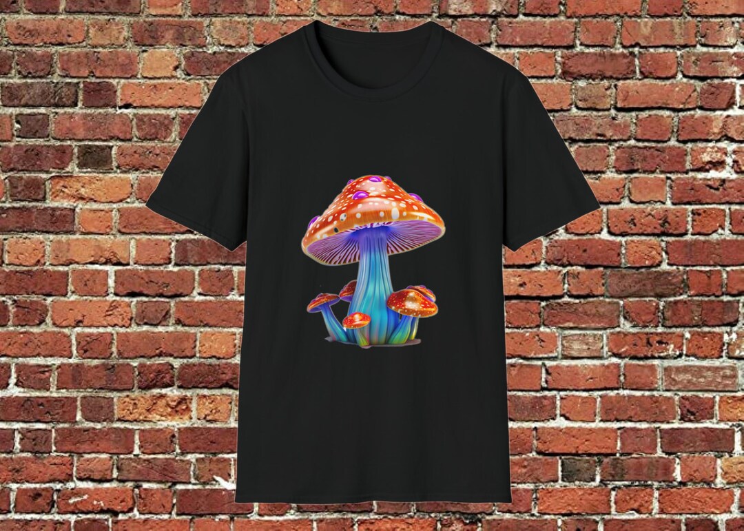 Colorful Mushroom T-shirt - Etsy