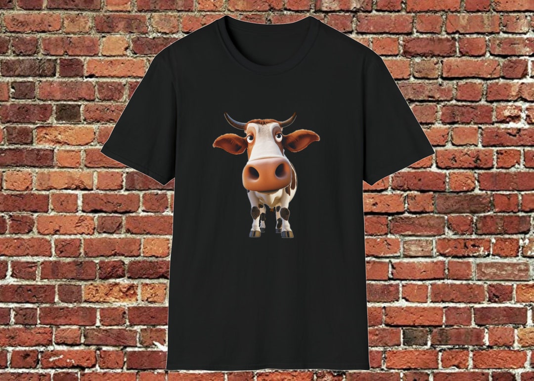Cow Fish Bowl Effect Tshirt Etsy
