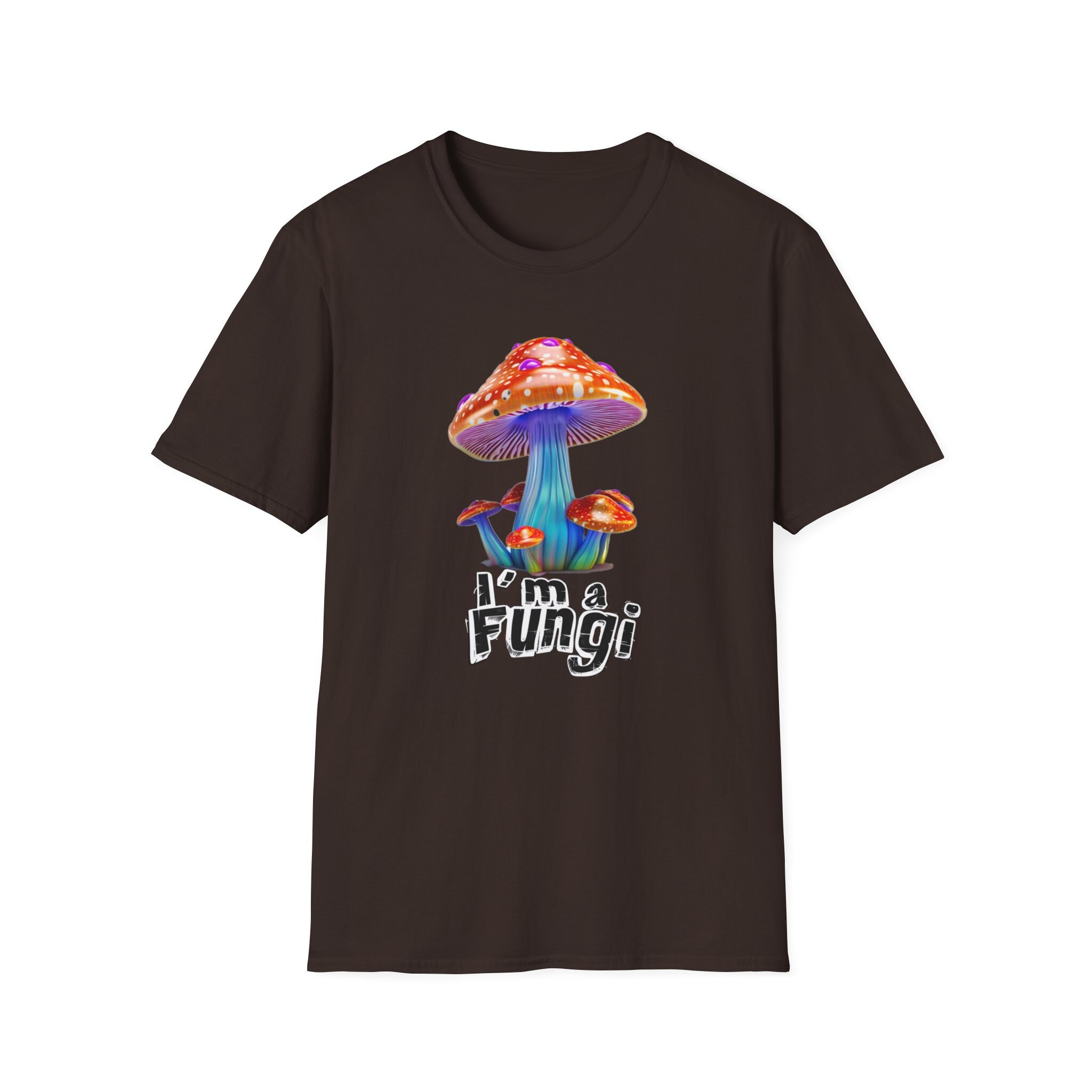 Mushroom Print Shoulder T-Shirt
