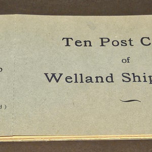 Rare livret de 10 cartes postales des années 30 du canal Welland