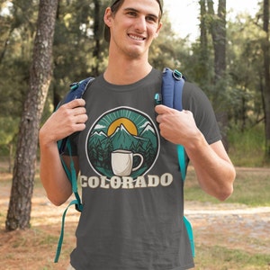 Colorado Coffee Mug Mountain Scene T-Shirt