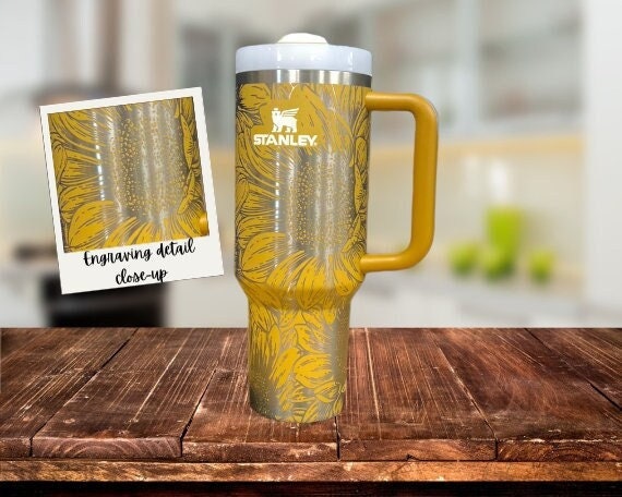 Sunflowers Custom Stanley Adventure Quencher 40 oz tumbler