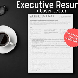 Executive Resume Template - Pre-Populated, ATS Friendly, Fully Completed for a Senior Banking Exec - Just replace with your details!
