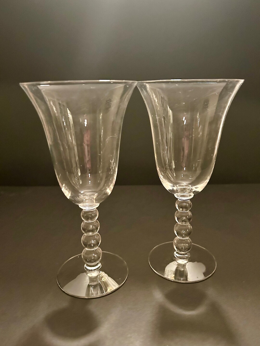 Imperial Candlewick Wine Glasses.. Set of 6 Etsy