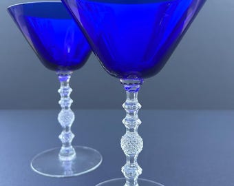 Cambridge Blue cocktail glasses.. set of 2