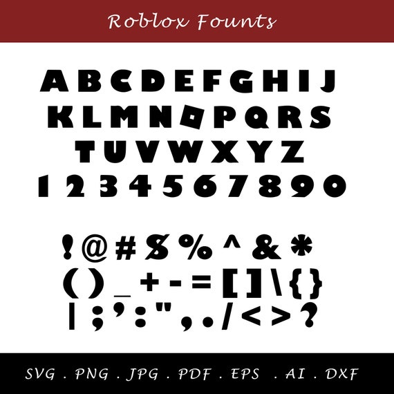 Roblox Font Generator - FREE Download - FontBolt