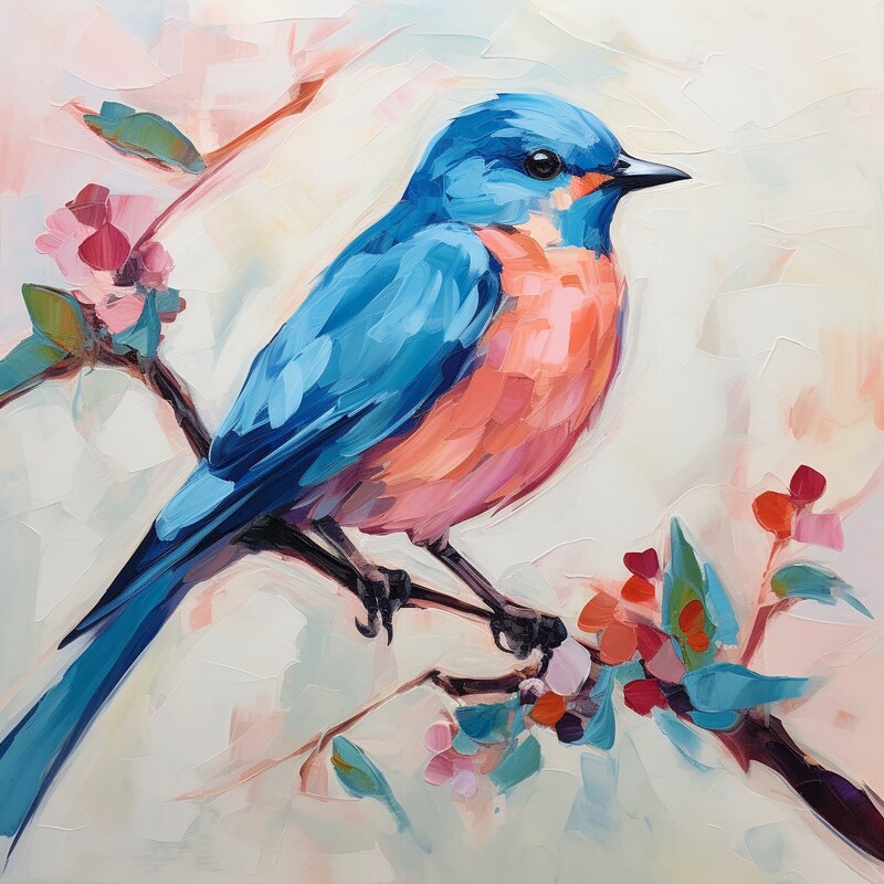 Bluebird Wall Art - Etsy