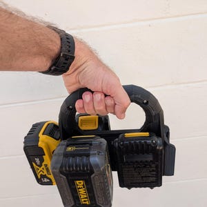 DeWalt 20V/60V Battery Caddy Double Sided, 6 batteries carries DeWalt batteries for DeWalt tools for yard tools for chainsaw batteries