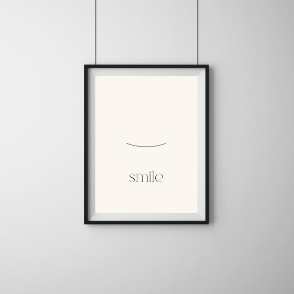 Poster "smile", 30x40cm