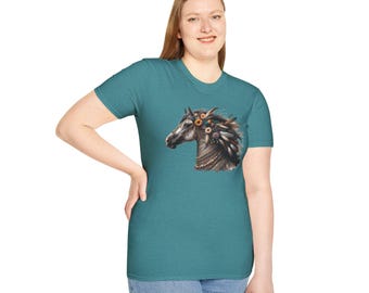 Wild at Heart Horse T-Shirt | Boho Native Inspired Mane Art