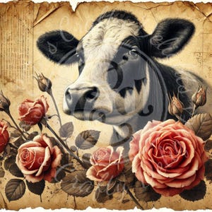 10 Holstein et roses