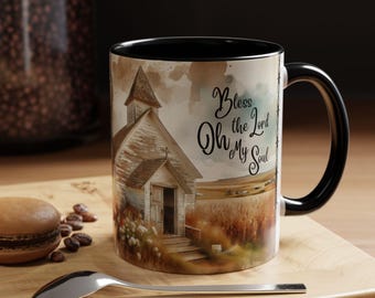 Bless the Lord Mug | Rustiek geloofscadeau (11, 15oz)