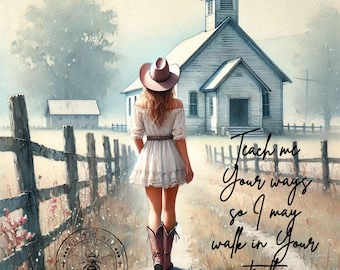 1 vierkante meter Leer me je manieren Lord, afdrukbaar 8,5 x 8,5 inch