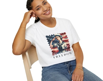 Freedom Vintage Sailor Tee - tijdloze Americana met een gedurfde, patriottische geest