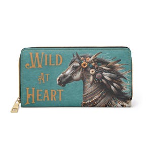 Cartera Wild at Heart / Cartera estilo Boho Horse Free Spirit