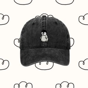 Chill Penguin Hat | Retro Style |  Penguin hat | Baseball Cap Retro Cap | Retro Style Cap | Penguin Gift | Unisex Gift for Penguin lovers