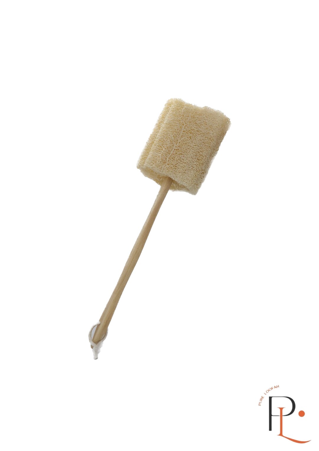 Loofah Bath Sponge With Stick Back Scrubber Zero Waste Etsy