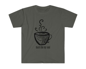 black coffee, dark humor, coffee time, friday casual t, hipster gig wear, barista favorite , barista wear