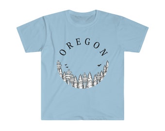 oregon nature pnw soft travelT oregon state of mind nature trails waterfalls rivers and mountains of pine trees galore pnw UnisexT-Shirt