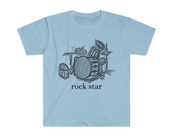 punk rock star diy drummer tshirt drums are everything drumming is life i <3 drums casual friday comfort gig wear drums rule