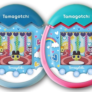 Printable PDF faceplate Tamagotchi pix x fairy meets faceplate blue version!