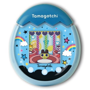 Printable PDF faceplate Tamagotchi pix x magical meets blue version!