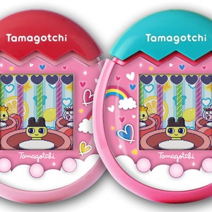 Plaque frontale PDF imprimable Tamagotchi pix x fée rencontre la version rose de la plaque frontale !