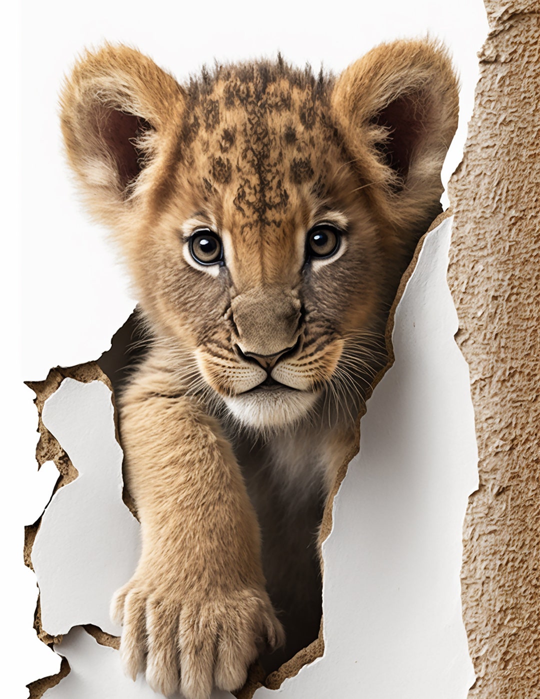 Lion Cub Print!, Digital Print, Instant Download, Printable Art, Wall ...