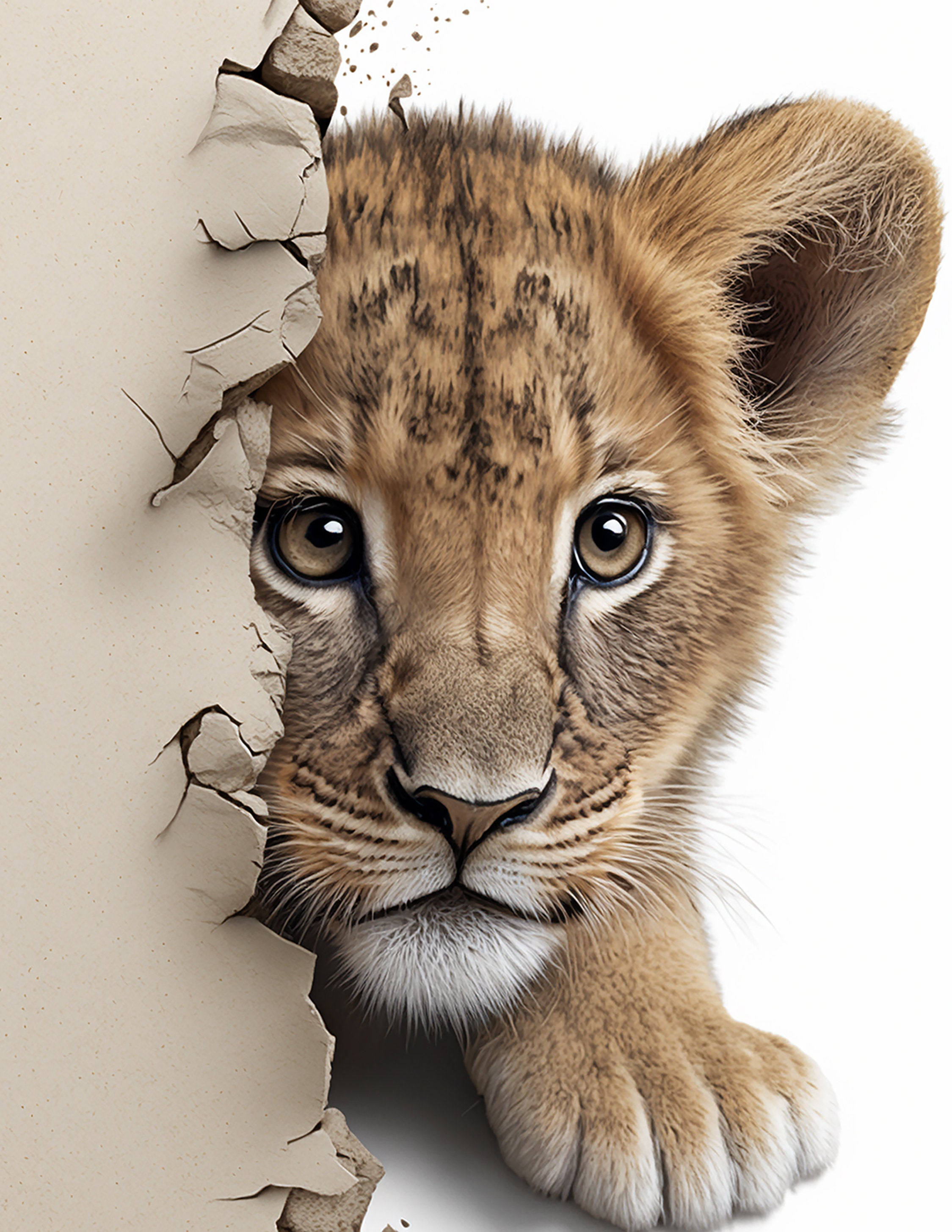 Lion Cub Print!, Digital Print, Instant Download, Printable Art, Wall ...
