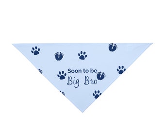 Baby announcement Bandana, Dog Bandana, Dog Accessories, Pet baby announcement, Pet Bandana, Big Bro