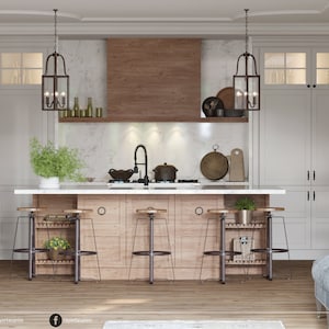 Kitchen Design, Interior Designs, Kitchen 3D Rendering, 3D Architectural Rendering, Realistic Visualization Rendering, Custom Kitchen Design