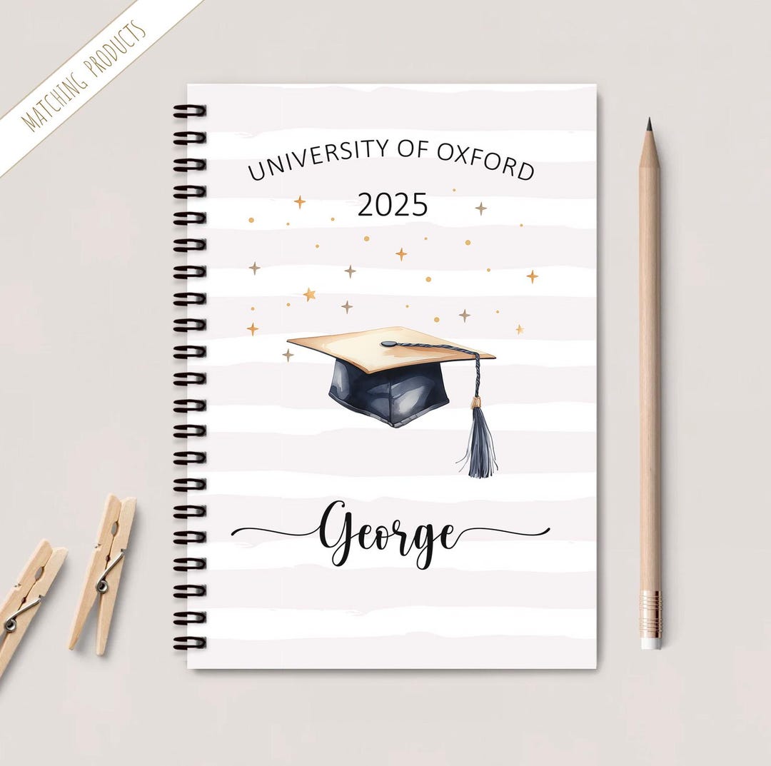 Graduation Gift | Graduation Notebook | Personalised Graduation ...