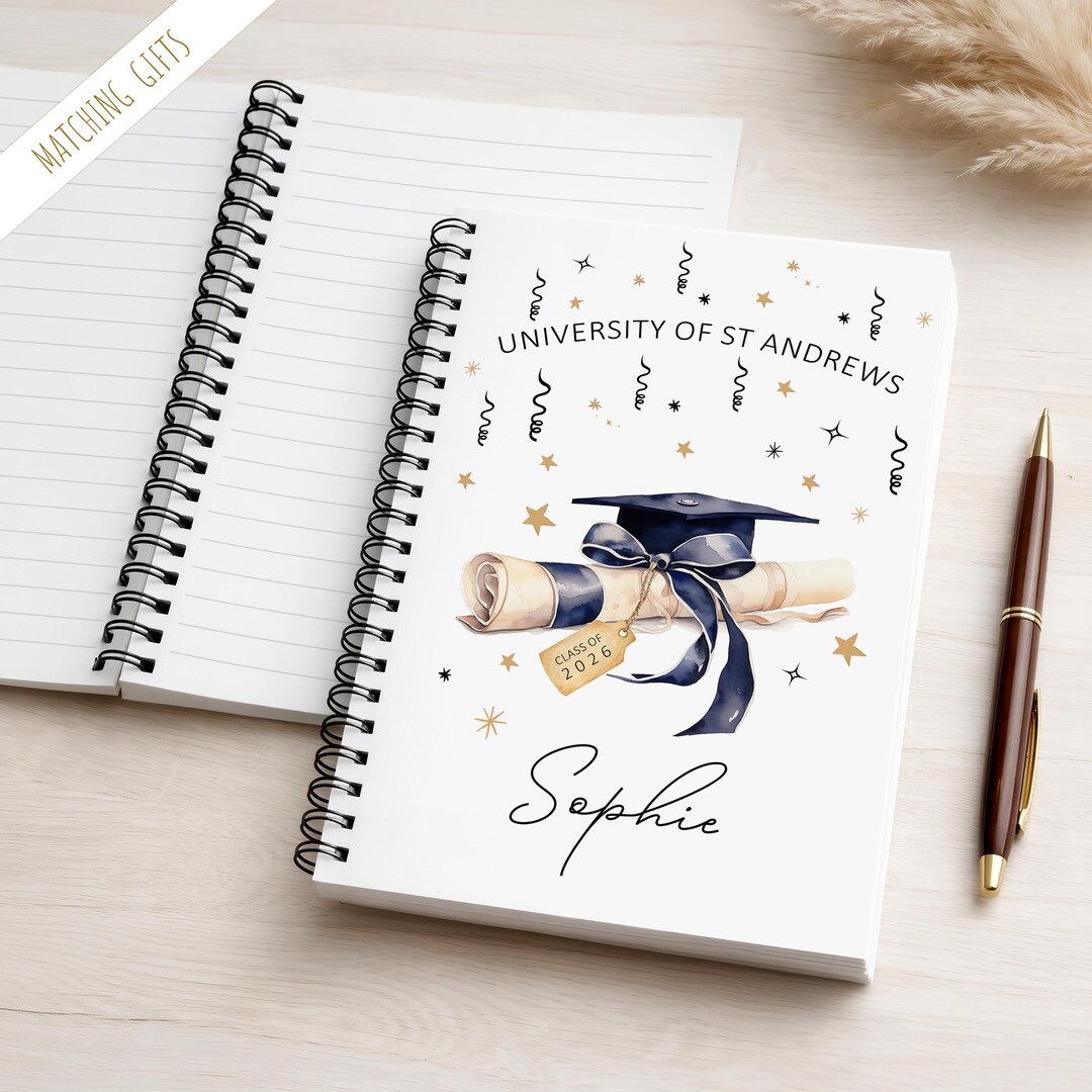 Graduation Notebook | Graduation Gift | Personalised Graduation ...