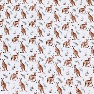 Double Gauze Muslin, Organic Cotton, Double Gauze Fabric Digital Printed Animals, Crinkly Baby Cotton Muslin By Half Yard
