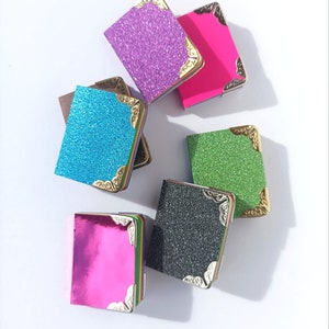 Miniature Rainbow Notebook (Glitter, Neon, Shinny...) | Cute Mini Pocket Diary | Mini journal for Gift