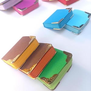 Buntes Miniatur Notizbuch | Niedliches Mini Taschen-Tagebuch | Kleines Journal | Geschenkidee