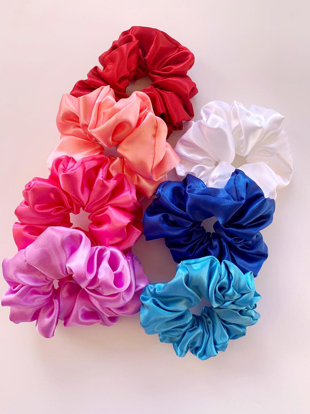 Handmade Satin Scrunchie | Mommy and Me Gift | Soft and Gentle 