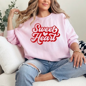 Sweetheart Red Font Graphic T-Shirt Or Sweatshirt, Sweetheart, Valentines Day