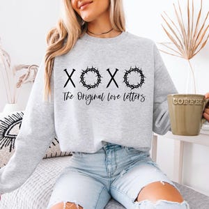 XOXO The Original Love Letters Camiseta gráfica ou moletom, XOXO, cartas de amor originais, XOXO Crewneck, camiseta de dia dos namorados