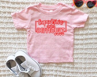 Expensive And Difficult Glitter Toddler Graphic T-Shirt, Expensive And Difficult, Glitter Shirt, Shirts For Toddlers, Toddler Shirts, Baby