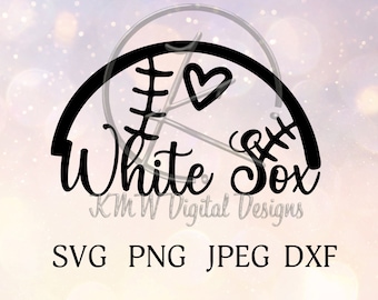 Coeur des White Sox SVG PNG JPEG