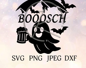 Boosch Ghost Halloween SVG PNG JPEG Dxf
