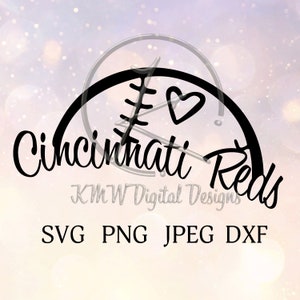 Cincinnati Reds SVG PNG JPEG Dxf