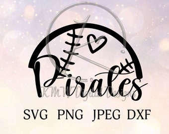 Piratas Coração SVG PNG JPEG