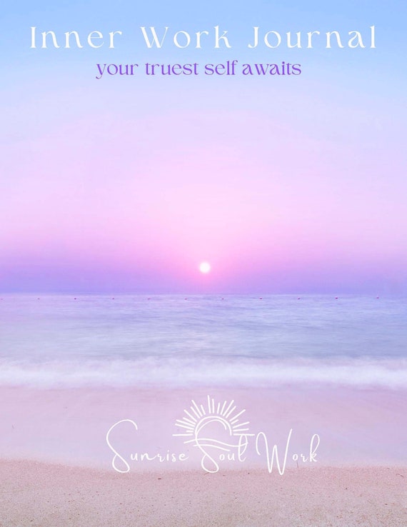 Inner Work Journal - 50 guided journal prompts on self-love, healing, relationships with others, and personal growth.